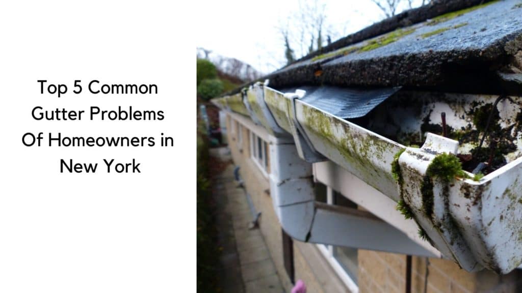 Top 5 Common Gutter Problems Of Homeowners in New York