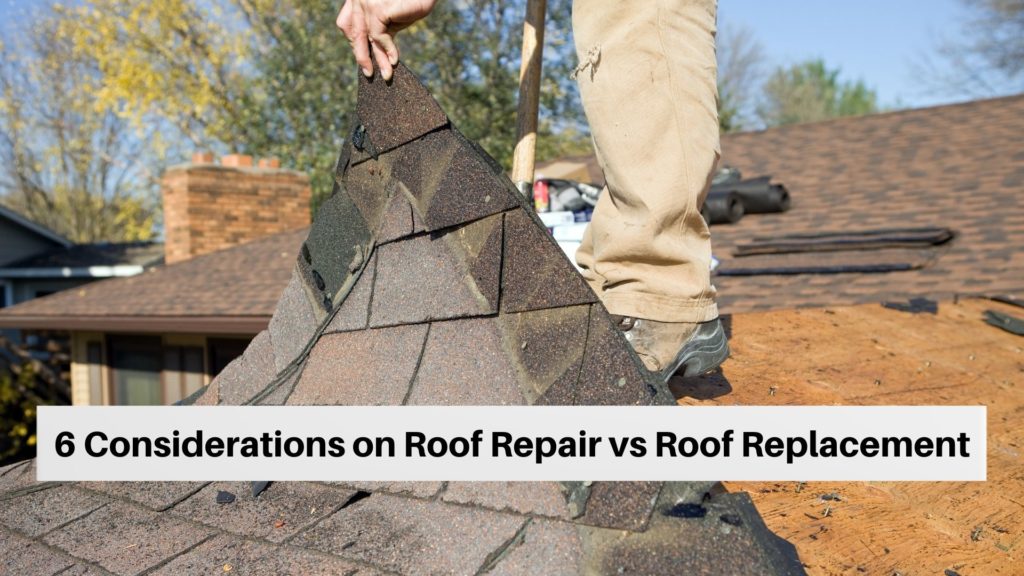 6 Considerations on Roof Repair vs Roof Replacement
